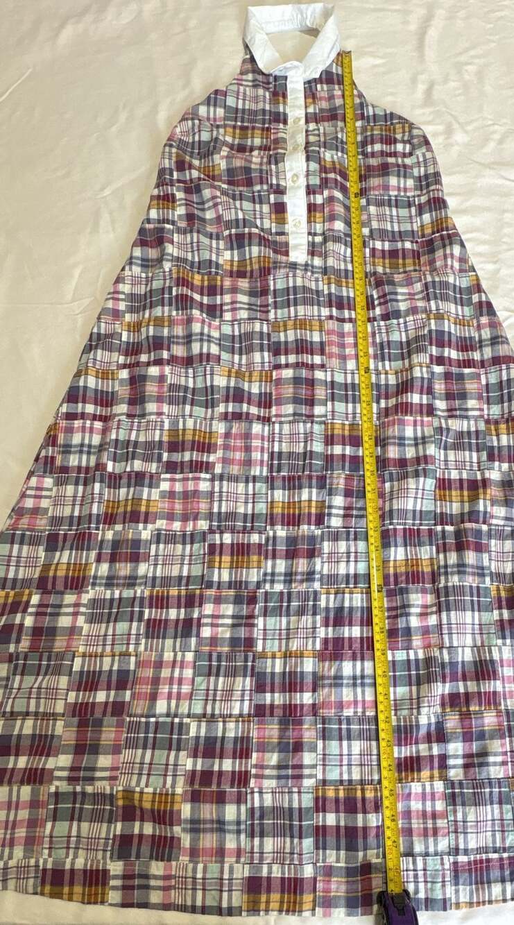 Tuckernuck Plaid Patchwork Halter Maxi Dress Size M - Picture 4 of 8